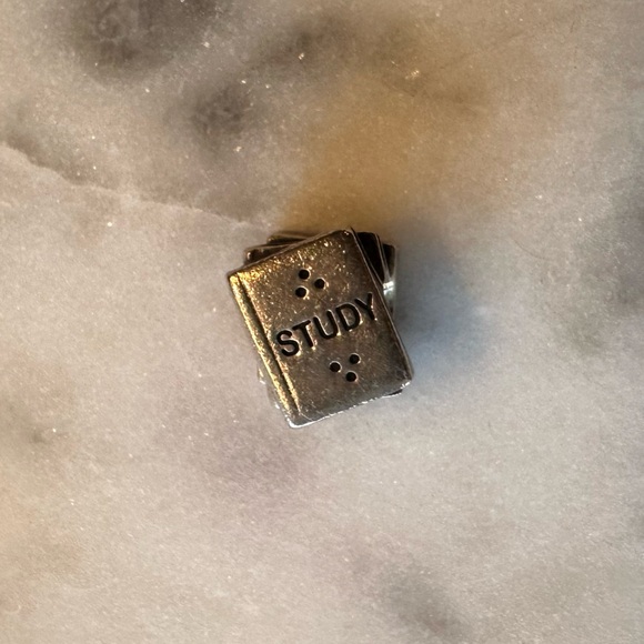 Pandora Sterling Silver Study Owl Text Book Charm - Picture 6 of 9